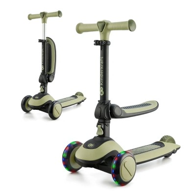 Kinderkraft Monopattino Halley Verde  Una bicicletta e un monopattino a tre ruote in un unico prodotto.  HALLEY conquisterà non