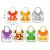 Kiokids Bavaglini c/elastico Animali 7pz