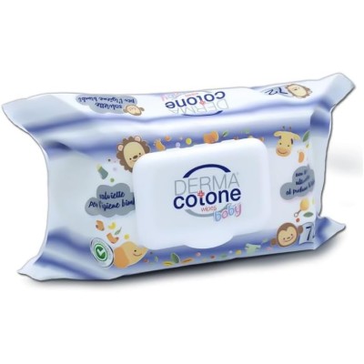 Dermacotone Salviette Baby Talco 72 Pezzi
