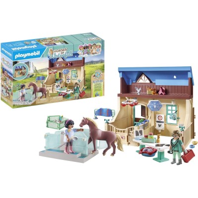 PLAYMOBIL Horses of Waterfall Stalla con Veterinario - 71352 