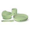 JBimbi Set Pappa 4 Pezzi in Silicone Pistacchio
