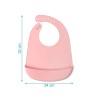 Kiokids Bavaglino in silicone Tinta Unita Rosa