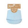 Kiokids Bavaglino in silicone Tinta Unita Azzurro