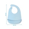 Kiokids Bavaglino in silicone Tinta Unita Azzurro