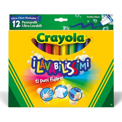 I Lavabilissimi Pennarelli Ultra-Lavabili, Punta Maxi - Crayola 588329