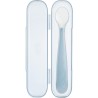 Chicco Cucchiaio in Silicone Grigio con Custodia 6828300