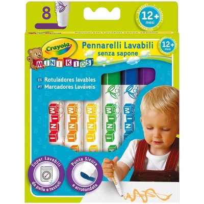 Pennarelli Mini Kids Inchiostro Super Lavabile - Crayola 8324