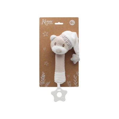Kiokids Peluche Orso con Sonaglino