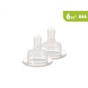 JBimbi Tettarelle in silicone per biberon 2pz - Livello 3 Flusso Veloce