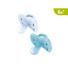 JBimbi Succhietto JOY +6 Mesi - Azzurro/Trasparente - 2 pz