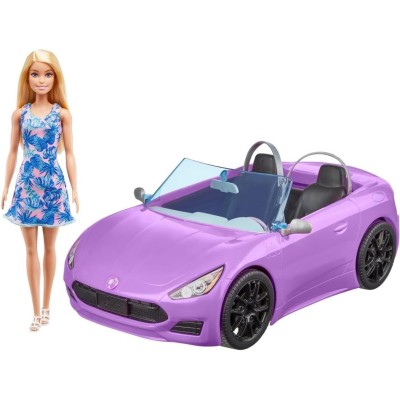 Barbie Auto Decapottabile con Bambola HBY29