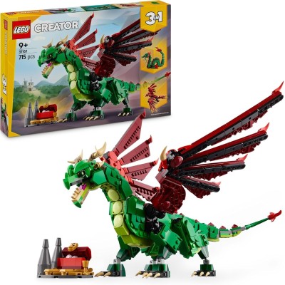 LEGO Creator 3 in 1 Drago Medievale - 31161