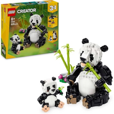 LEGO Creator 3 in 1 Animali Selvatici: Famiglia di Panda - 31165