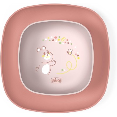 Chicco Ciotola + Piatto Piano Rosa 16002150