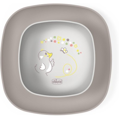 Chicco Ciotola + Piatto Piano Grigio 16002350