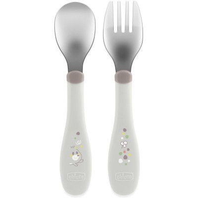 Chicco Posatine Inox +18 Mesi Grigio 16102350