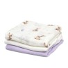 Kiokids Mussolina in Bambù 3pz - Lavanda