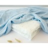 Kiokids Mussola in Bambù 2pz - Azzurro/Bianco