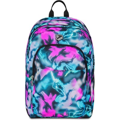 Seven Zaino Scuola Pro XXL Detach con Cuffie Wireless, Fucsia - 102518382