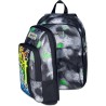 Seven Zaino Scuola Dual Detach, Nero Verde, Doppio Scomparto da 32 L - 102523