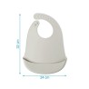 Kiokids Bavaglino in silicone Tinta Unita Grigio