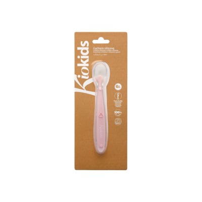 Cucchiaino Silicone Rosa
