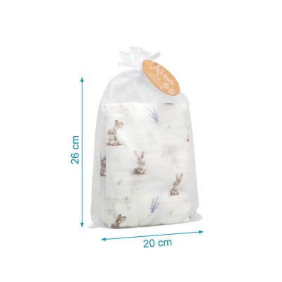 Kiokids Mussola in Bamboo Lavanda 1pz