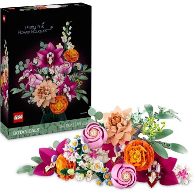 LEGO  Botanicals Bouquet Di Fiori Rosa - 10342