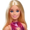 Barbie - Bambola Fashionistas Con Capelli Biondi e Abito Rosa - HYT88