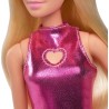 Barbie - Bambola Fashionistas Con Capelli Biondi e Abito Rosa - HYT88