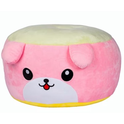 Poltrona Puff Peluche Cagnilino Rosa 40x25cm - 25774