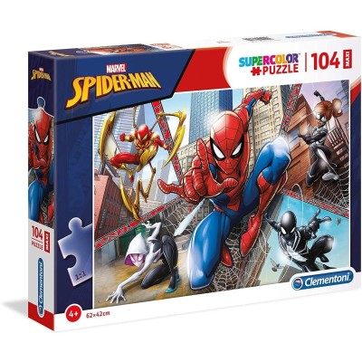 Puzzle Spider Man 104 Pezzi Maxi - Clementoni 23734