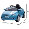 AUTO ELETTRICA FIAT 500E 12V AZZURRA