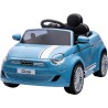 AUTO ELETTRICA FIAT 500E 12V AZZURRA