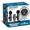 2 Microfoni Wireless Lavalier con Ring Light