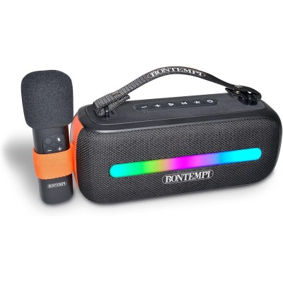 Amplificatore Wireless Karaoke Con Microfono Dinamico