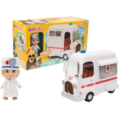 MASHA & THE BEAR - Ambulanza Di Masha E Orso - Giochi Preziosi MHA55000