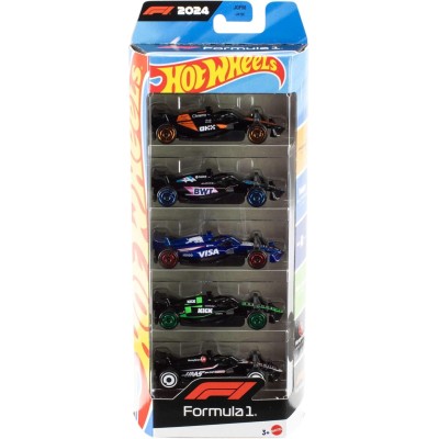 Hot Wheels Formula 1, Set da 5 macchinine da F1 - JGF58