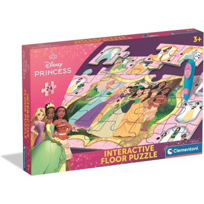 Clementoni - Puzzle Interattivo Da Pavimento Principesse Disney