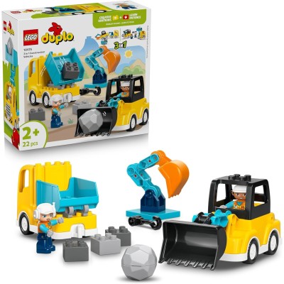 LEGO DUPLO Veicoli da Cantiere 3 in 1 - 10475