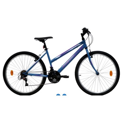 Bicicletta VTT 26'' Rigide Donna Lulea/Freerider - 18 Velocità - Freni V-Brake