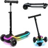 Monopattino 3 Ruote e LED Halley Rosa di Kinderkraft