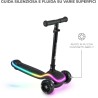 Monopattino 3 Ruote e LED Halley Rosa di Kinderkraft