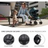 Kinderkraft TIK Passeggino Leggero e Compatto Grigio