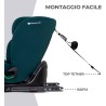Seggiolino Kinderkraft ONETO3 I-SIZE 76-150 Verde