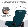 Seggiolino Kinderkraft ONETO3 I-SIZE 76-150 Verde