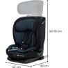 Seggiolino Kinderkraft ONETO3 I-SIZE 76-150 Nero