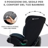 Seggiolino Kinderkraft ONETO3 I-SIZE 76-150 Nero