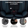 Seggiolino Kinderkraft ONETO3 I-SIZE 76-150 Nero