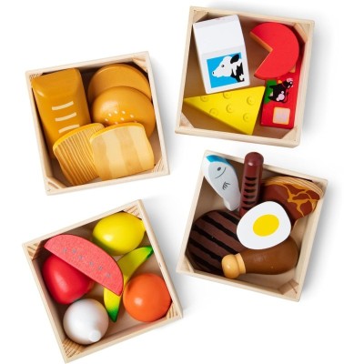 Set Gruppi di Cibo Melissa & Doug - Gioco Educativo in Legno per Bambini
